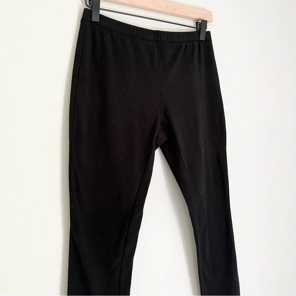 NWT Soft Surroundings Women’s Ankle Length Button Ankle Leggings Black Petite XS